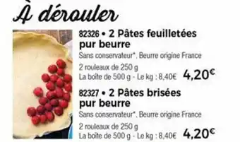 Thiriet 2 Pâtes Feauilletéees Pur Beaurre offre