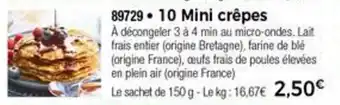 Thiriet 10 Mini Crépes offre
