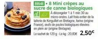Thiriet 8 Mini Crépes Au Sucre De Canne Biologiques offre