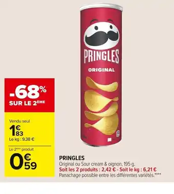 Carrefour Market Pringles offre