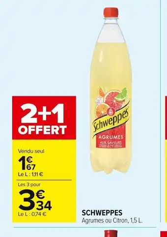 Carrefour Market Schweppes offre