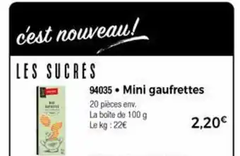 Thiriet Mini Gaufrettes offre