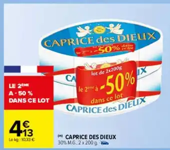 Carrefour Market Caprice des dieux offre