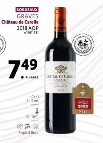 Lidl Château de carolle offre