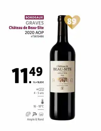 Lidl Château de beau-site offre