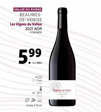 Lidl Les vignes du vallon offre