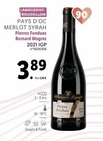 Lidl Pays d'oc merlot syrah offre