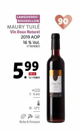 Lidl Vin doux naturel offre