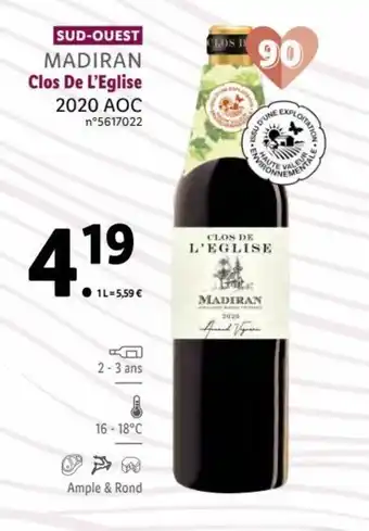 Lidl MADIRAN clos de l'eglise offre