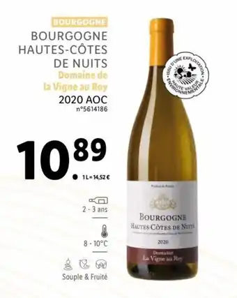 Lidl Bourgogne hautes-côtes de nuits offre