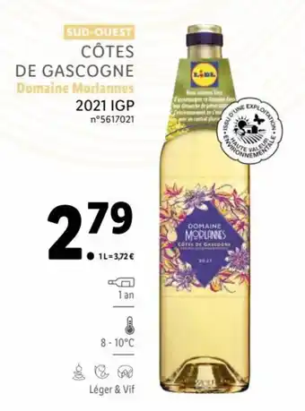 Lidl Côtes de gascogne offre