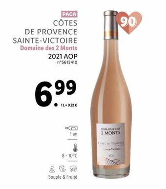 Lidl Côtes de provence sainte-victoire offre