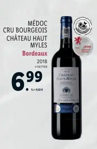 Lidl Médoc cru bougeois château haut myles offre