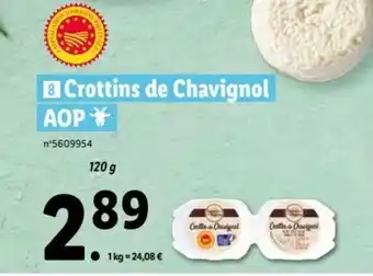 Lidl Crottins de chavignol aop offre
