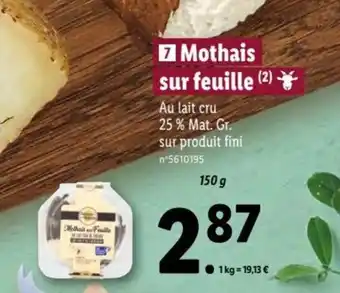 Monthais sur feuille