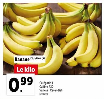Lidl Banane offre