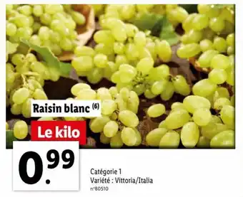 Lidl Raisin blanc offre