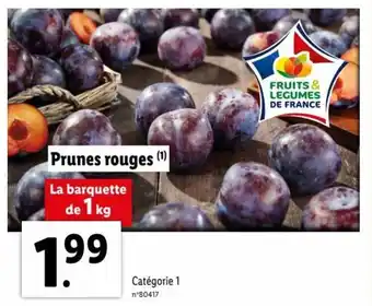 Lidl Prunes rouges offre