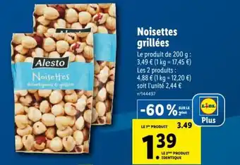 Lidl Noisettes grillées offre