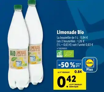 Lidl Limonade bio offre