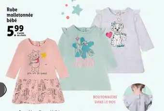 Lidl Robe molletonnée bébé offre
