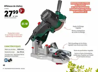 Lidl Affûteuse de chaines offre