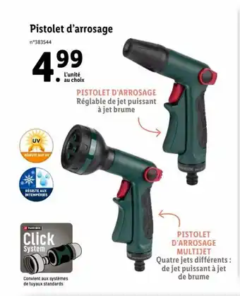 Lidl Pistolet d'arrosage offre