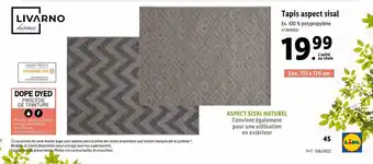 Lidl Tapis aspect sisal offre