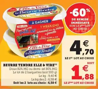Beurre tendre elle & vire