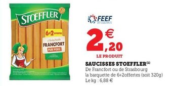Hyper U Saucisses stoeffler offre