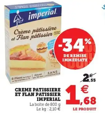 Hyper U Creme Patissiere et Flan Patissier Imperial offre