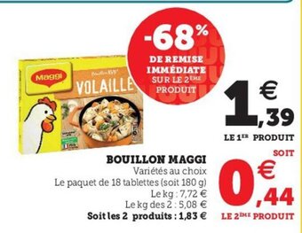 Hyper U Bouillon Maggi offre