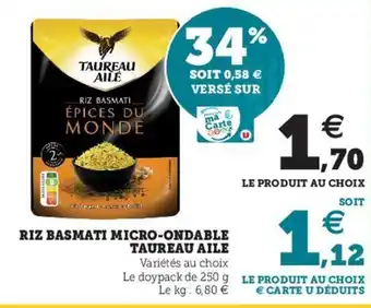 Riz Basmati Micro-Ondable Taureau Aile