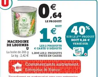 Hyper U Macedoine de Legumes offre