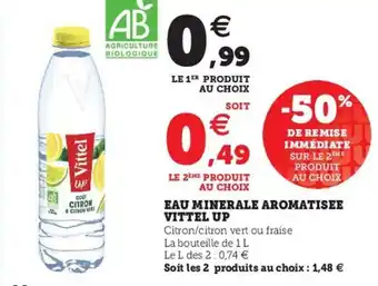 Hyper U Vittel Up Eau Minerale Aromatisee offre