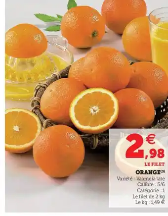 Hyper U Orange offre