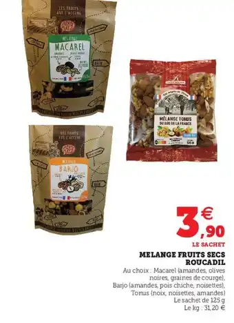 Hyper U Melange Fruits Secs Roucadil offre