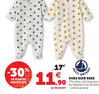 Hyper U Dors Bien Bebe offre