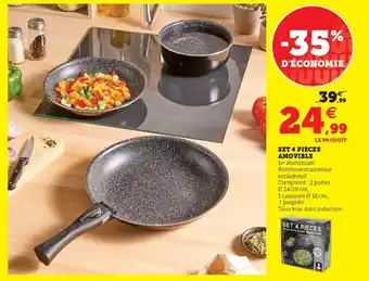Hyper U Set 4 Pieces Amovible offre