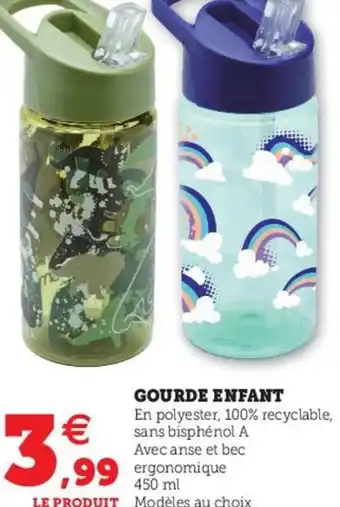 Hyper U Gourde Enfant offre