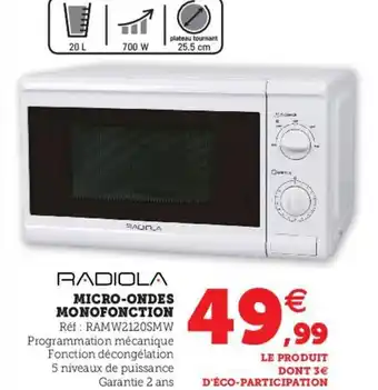 Hyper U Micro-Ondes Monofonction offre