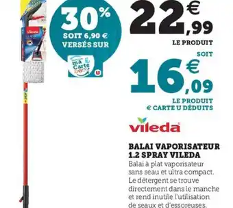 Hyper U Balai Vaporisateur 1.2 Spray Vileda offre