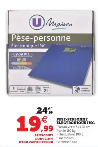 Hyper U Pese-Personne Electronique IMC offre