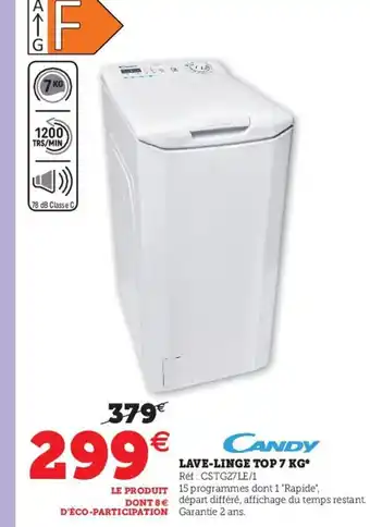 Hyper U Lave-Linge Top 7 KG offre