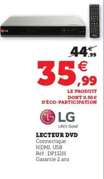 Hyper U LG Lecteur DVD offre