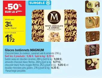 Carrefour Magnum Glacés Bâtonnets offre