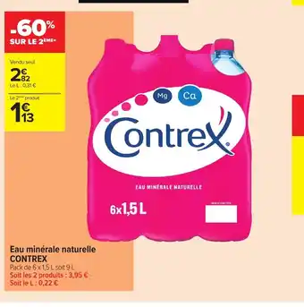 Carrefour Contrex Eau Minérale Naturelle offre