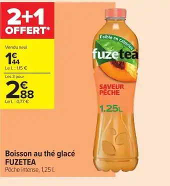 Carrefour Fuzetea Boisson Au Thé Glacé offre