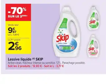 Carrefour Skip Lessive Liquide offre