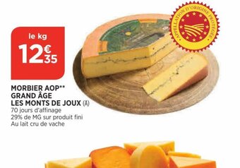 Bi1 Morbier AOP Grand Âge Les Monts de joux offre